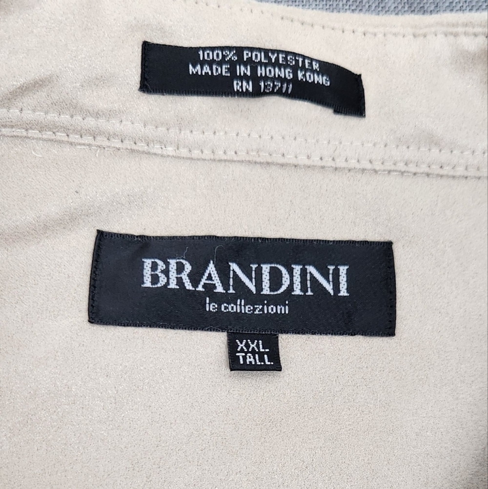Brandini 100% Polyester Cream Faux Suede Like Material. Made in Hong Kong. - Picture 3 of 8